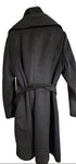 Soia & Kyo Men's Belted Single Breasted Coat Black Size Large